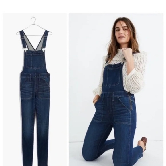 Madewell Dark Blue Women's Jeans Overalls - Picture 1 of 5